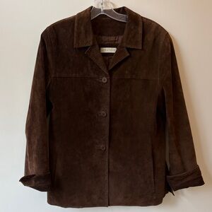 Lord & Taylor Chocolate Suede Jacket